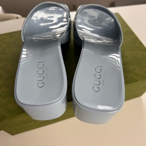 GUCCI Rubber Platform Slide Sandals Size 40 - Picture 9 of 16